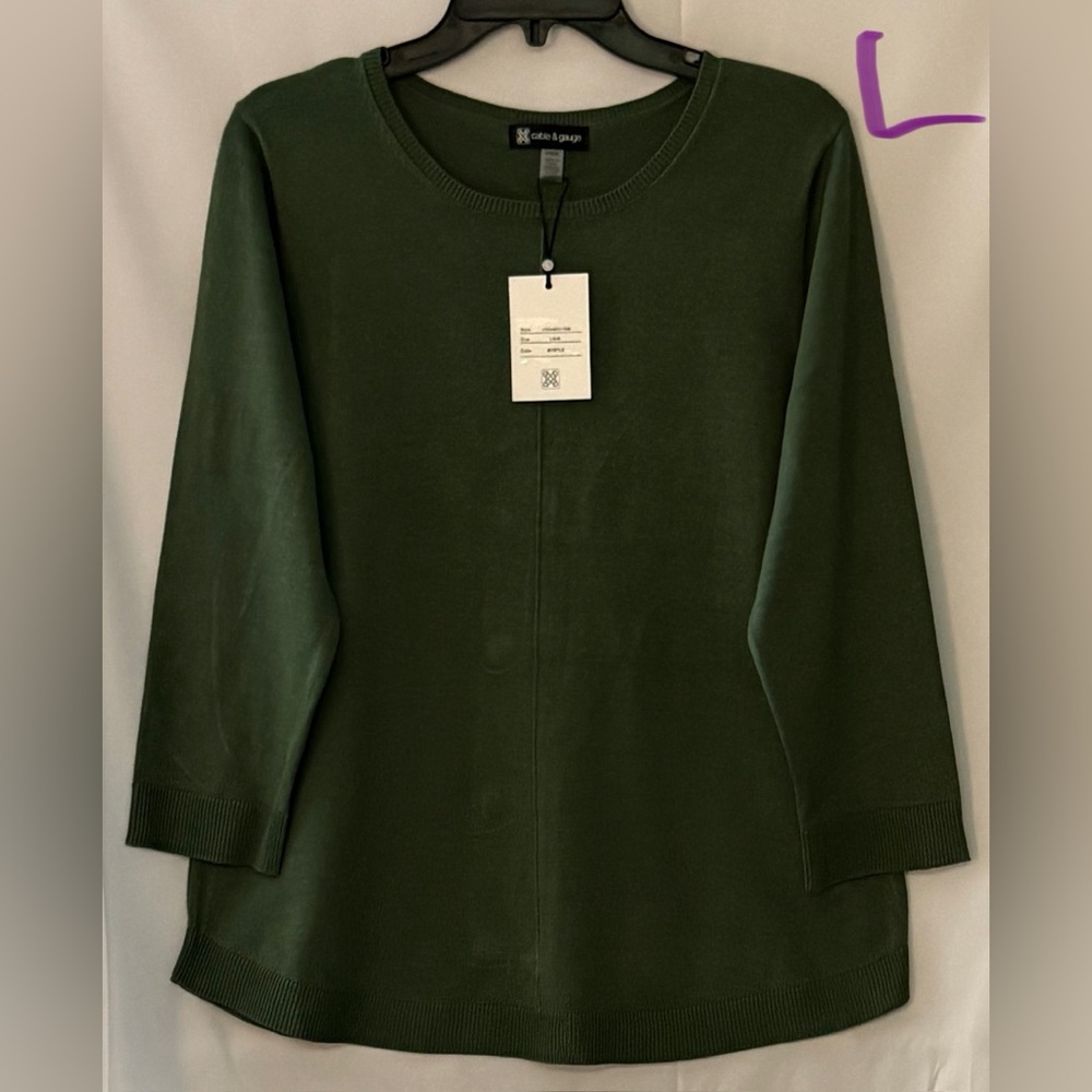 Cable & Gauge Dark Green Women's Tunic